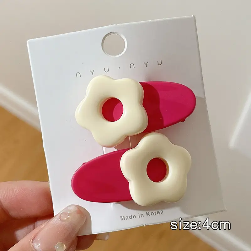Pink Dopamine Hairpin for Girls Side Duckbill Clip - Image 27