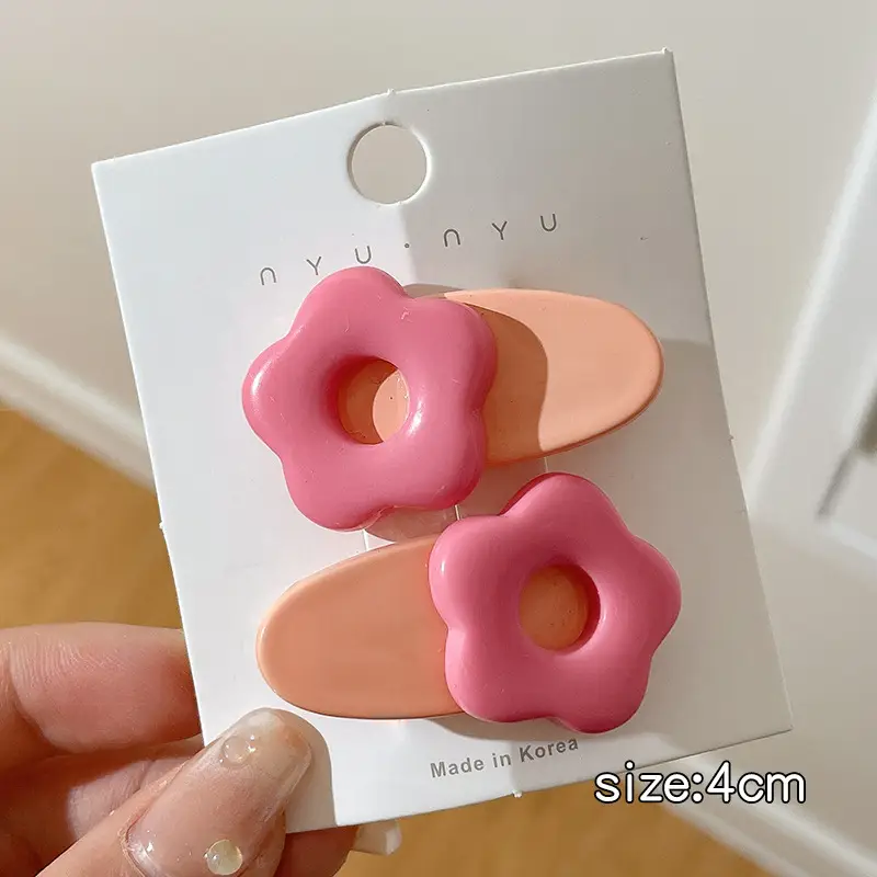 Pink Dopamine Hairpin for Girls Side Duckbill Clip - Image 28