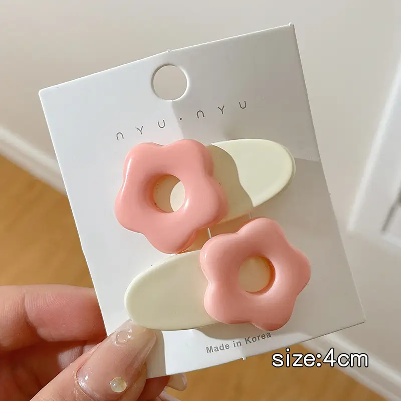 Pink Dopamine Hairpin for Girls Side Duckbill Clip - Image 29
