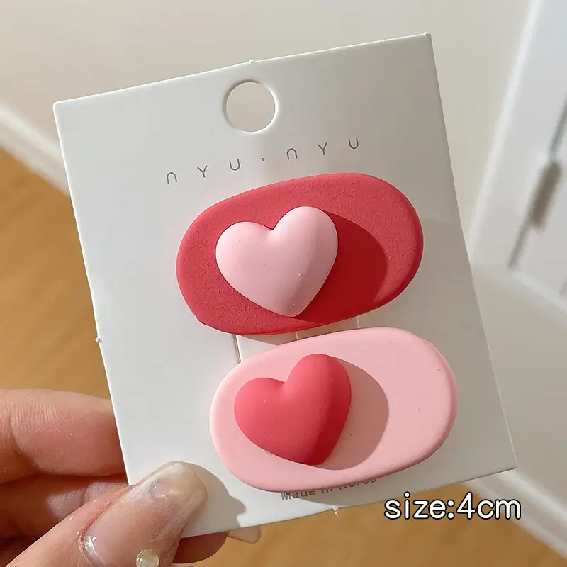 Pink Dopamine Hairpin for Girls Side Duckbill Clip - Image 4