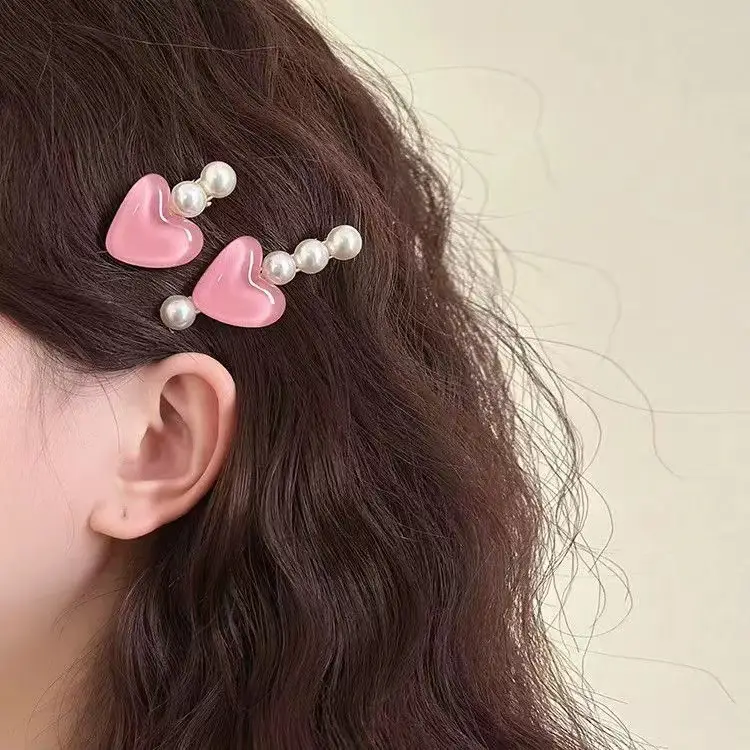 Pink Dopamine Hairpin for Girls Side Duckbill Clip - Image 43