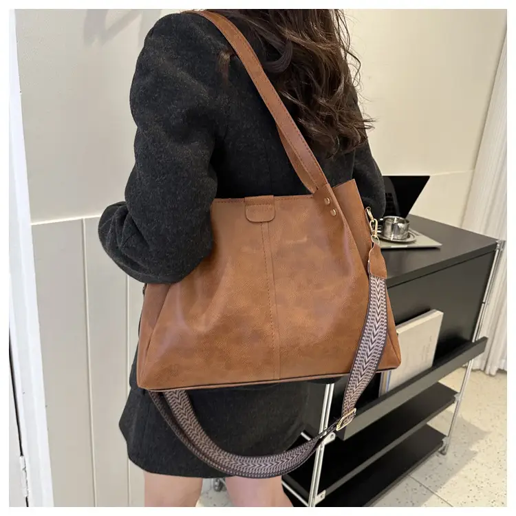 Vintage Brown Shoulder Crossbody Bag for Women — feature 19