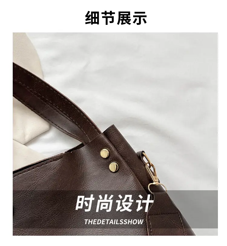 Vintage Brown Shoulder Crossbody Bag for Women — feature 3