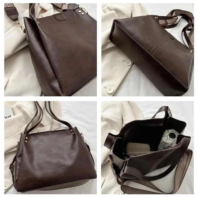 Vintage Brown Shoulder Crossbody Bag for Women — feature 8