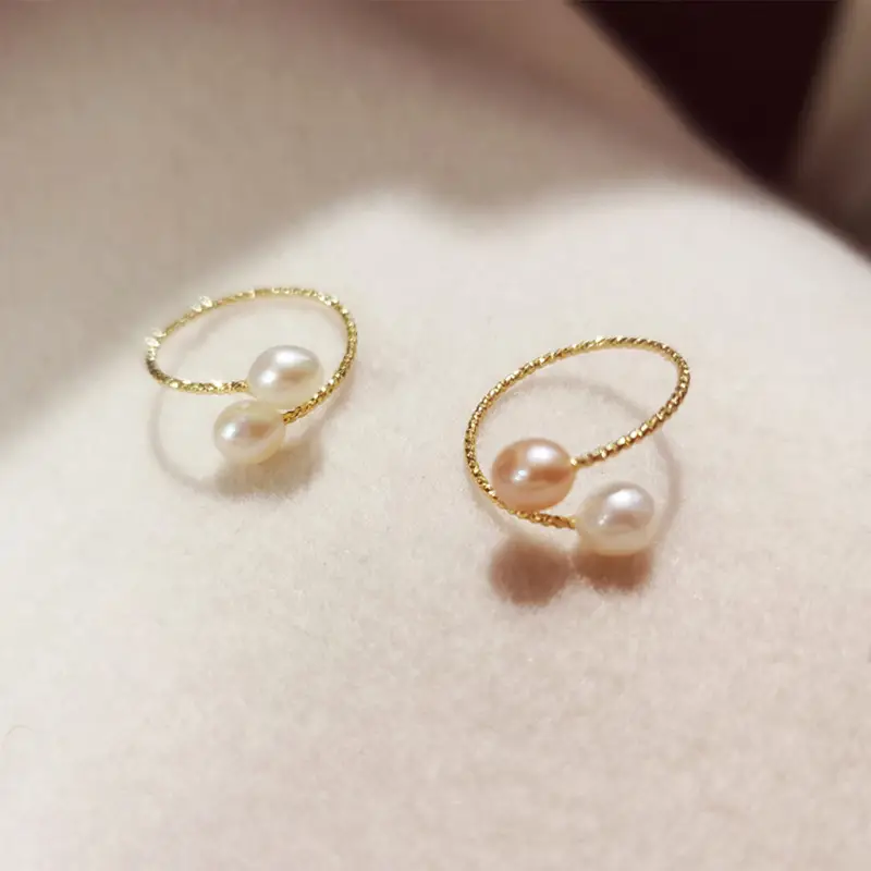 Pearl Ring with Gold Plated Finish for Women - Image 6