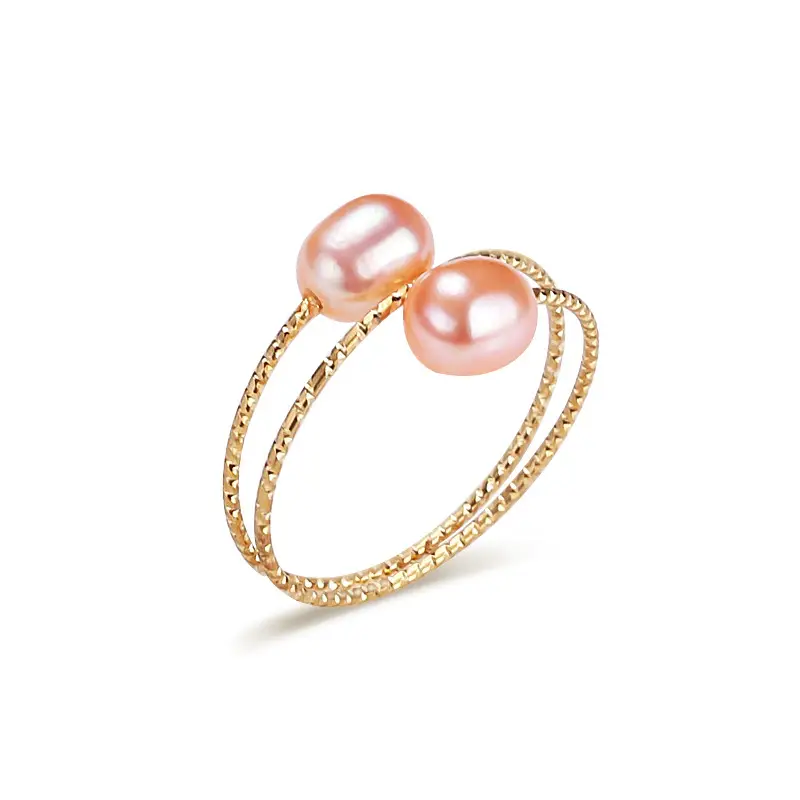 Pearl Ring with Gold Plated Finish for Women - Image 7