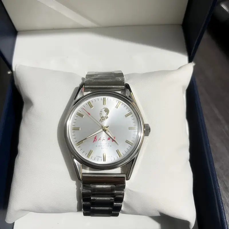 Men Mechanical Watch Butterfly Steel Band Vintage Table Wrist - Image 3