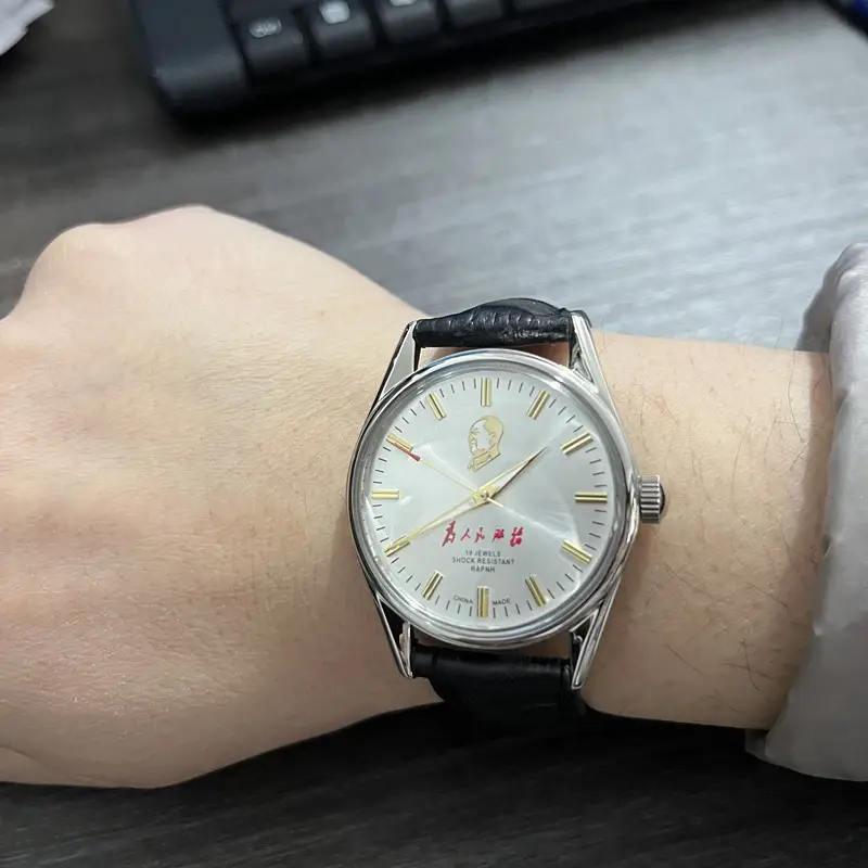 Men Mechanical Watch Butterfly Steel Band Vintage Table Wrist - Image 4