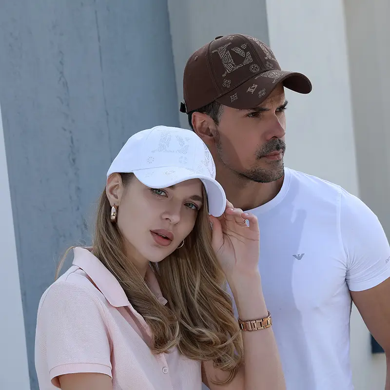 White Embroidered Baseball Cap for Men Women Sports Casual Wear - Image 6