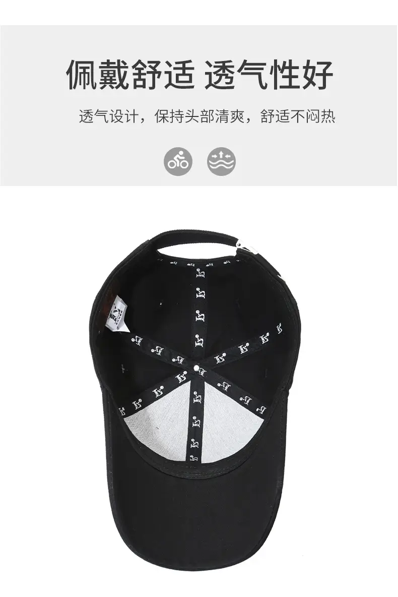 White Embroidered Baseball Cap for Men Women Sports Casual Wear — feature 5