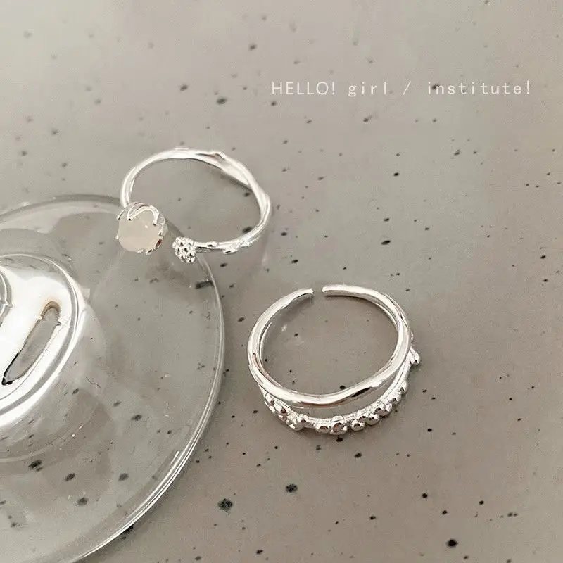 Moonstone Adjustable Ring for Women Elegant Open Design - Image 7