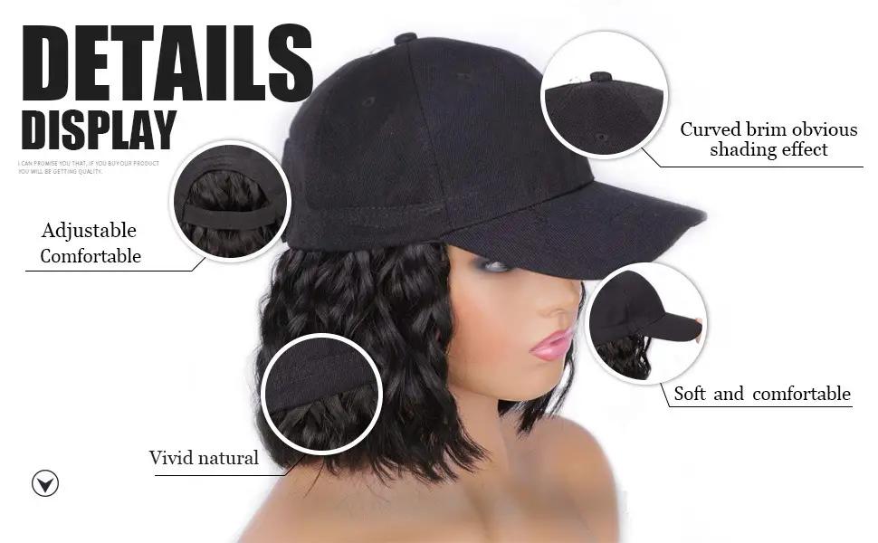 High Temp Silk Sun Proof Beaded Cap Wig — feature 5