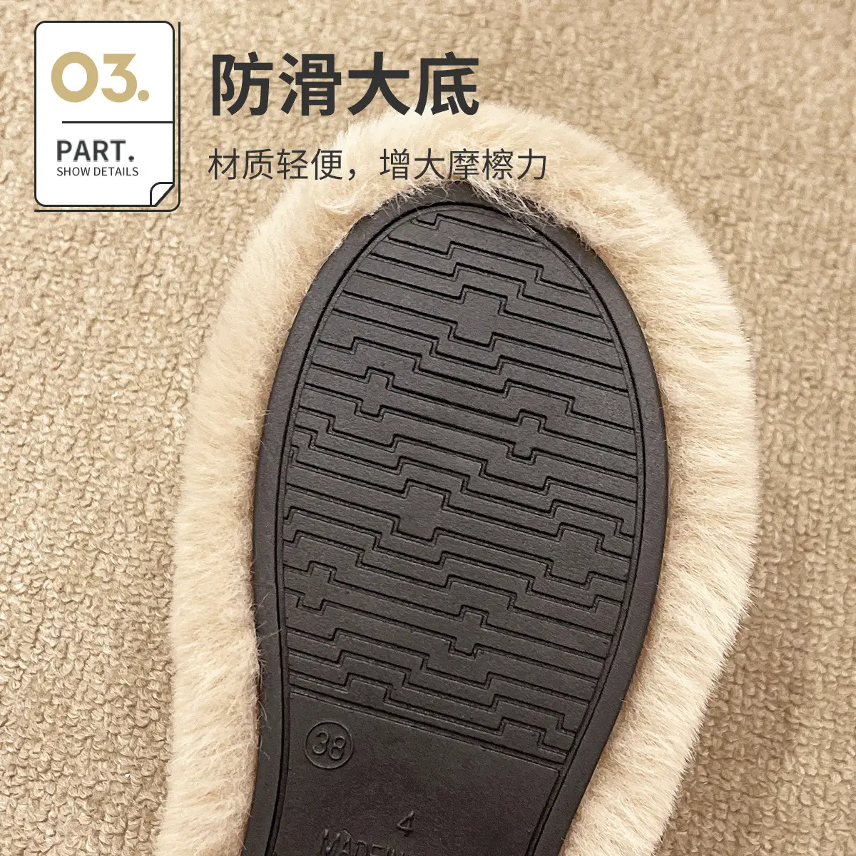Women Warm Furry Slippers Autumn Winter Indoor Home Wear - Image 5