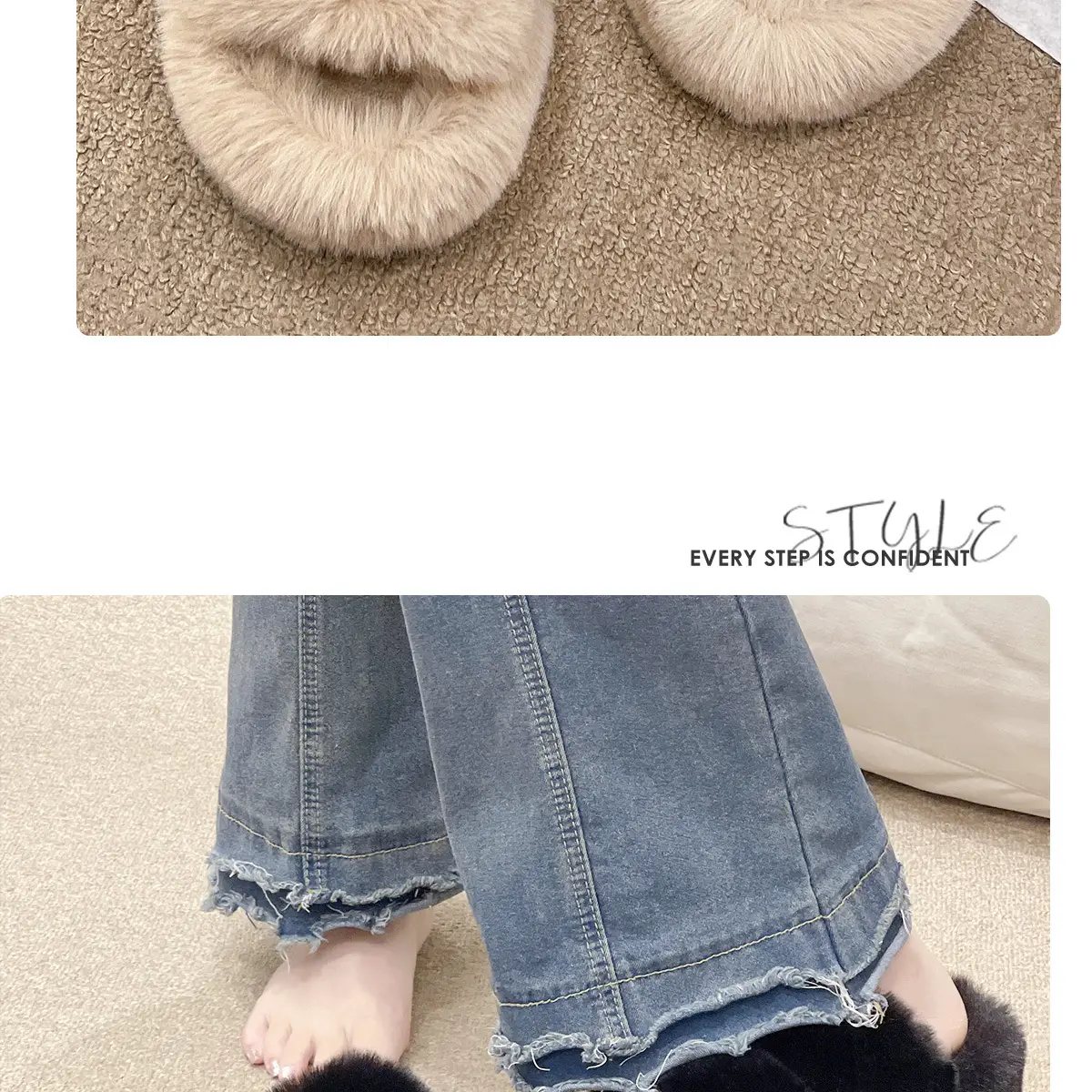 Women Warm Furry Slippers Autumn Winter Indoor Home Wear — feature 17