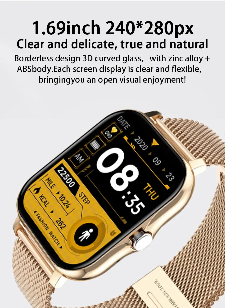 Y13 Smart Watch with Gold Bracelet & Bluetooth Connectivity — feature 12