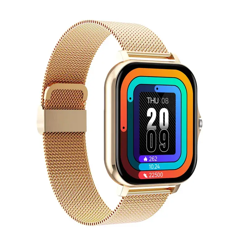 Y13 Smart Watch with Gold Bracelet & Bluetooth Connectivity - Image 12