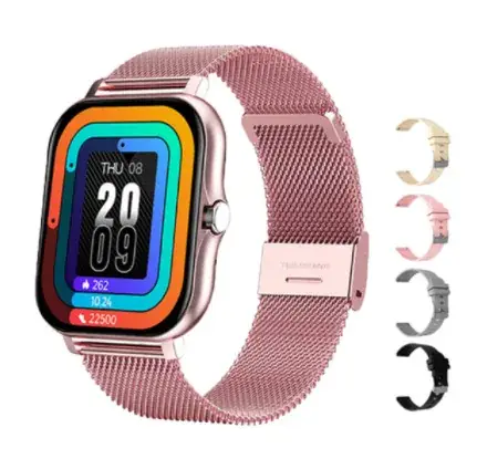 Y13 Smart Watch with Gold Bracelet & Bluetooth Connectivity - Image 16