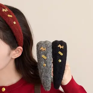 Winter Plush Rabbit Fur Headband for Women — feature 2