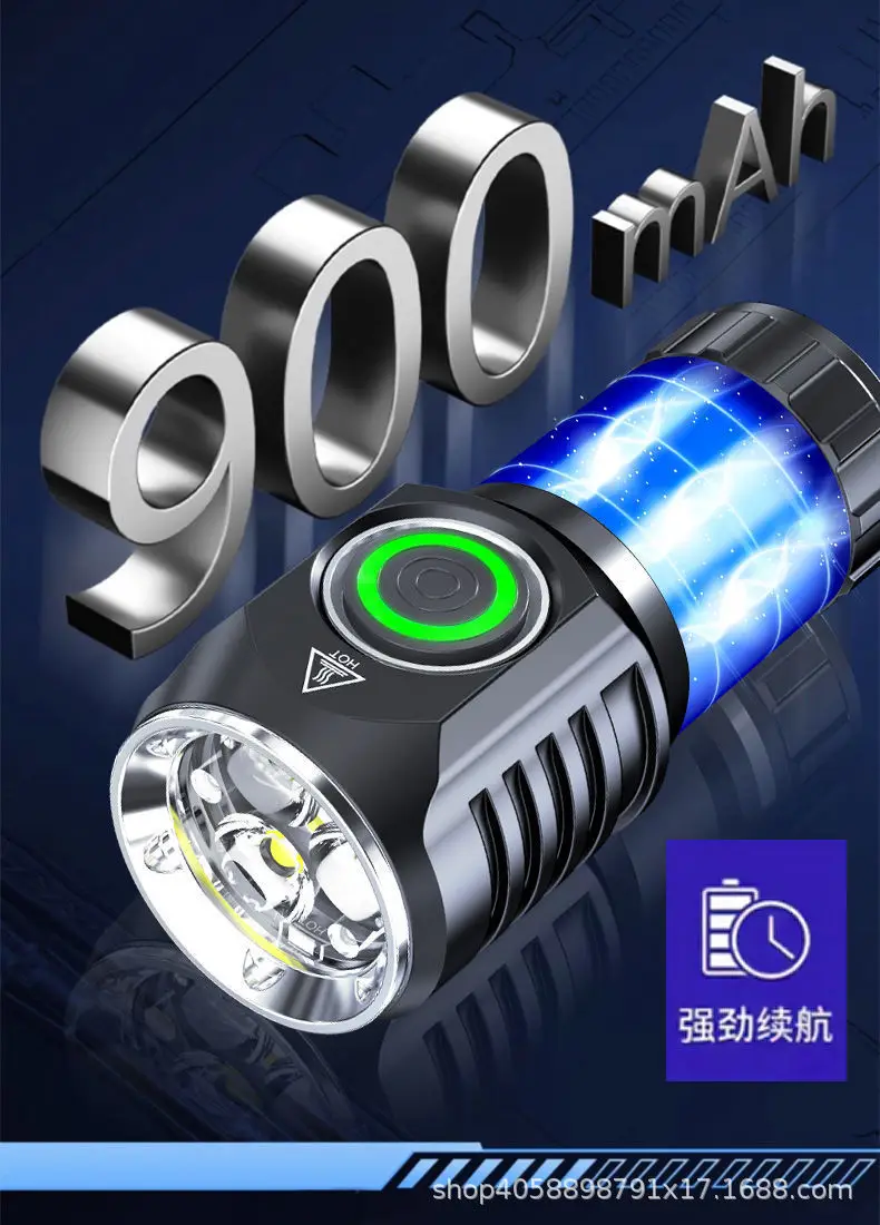 Wushang E5 LED Flashlight Strong Green Light Outdoor Rechargeable β feature 16