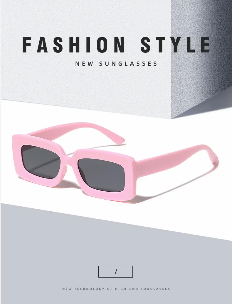 Green Retro Square Sunglasses for Women — feature 11