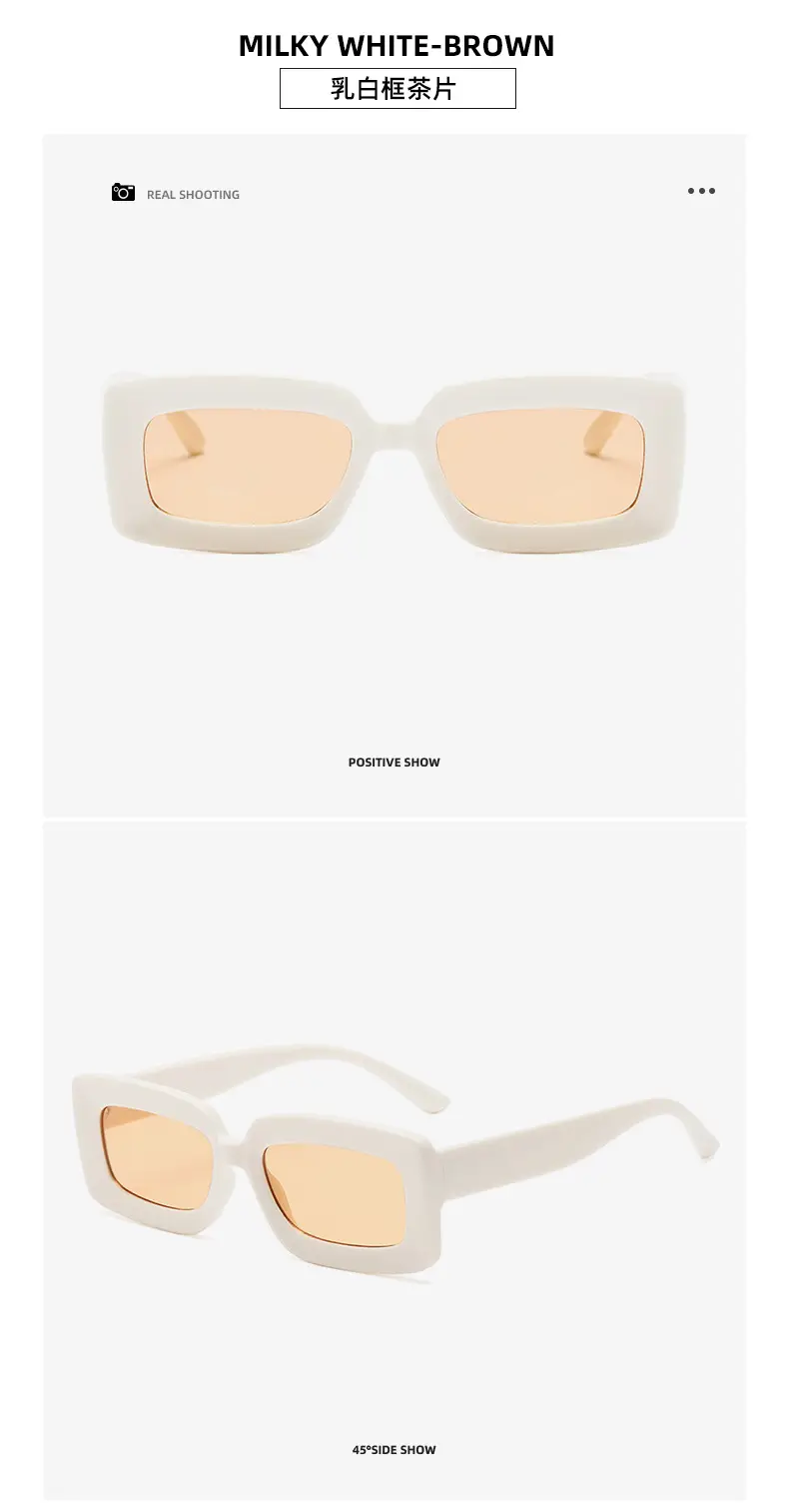 Green Retro Square Sunglasses for Women — feature 21