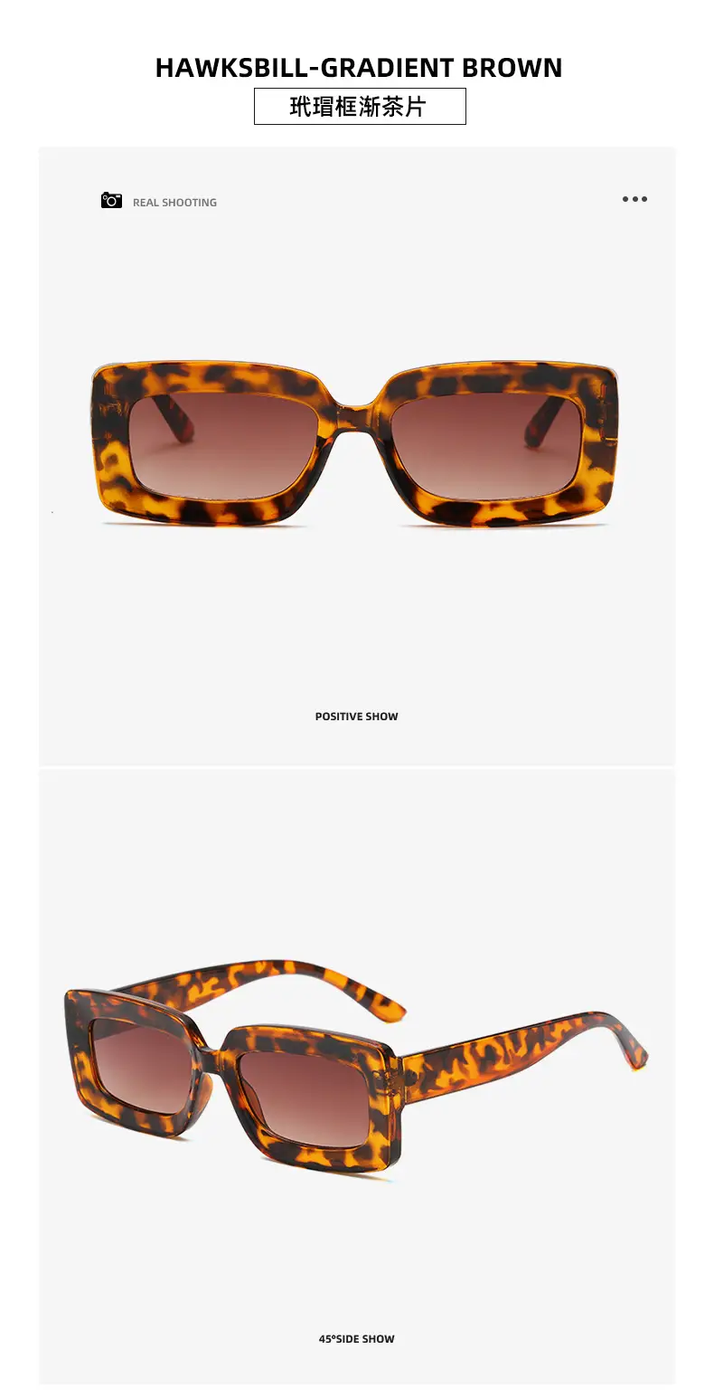 Green Retro Square Sunglasses for Women — feature 23