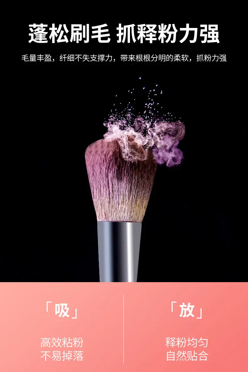 Ramila 5-Piece Makeup Brush Set Pink Travel Mini β feature 11