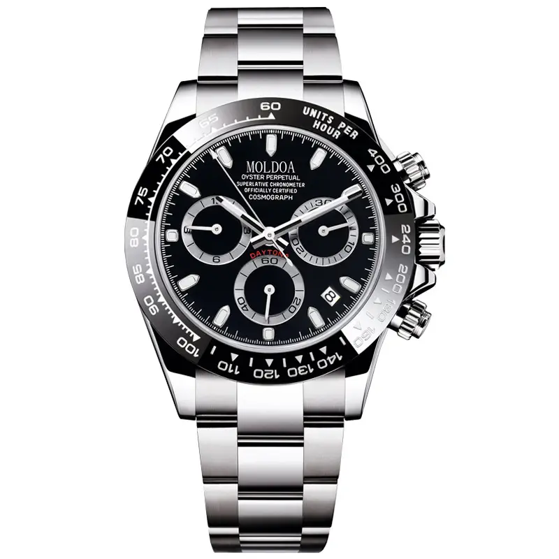 Ditong takes Jindi Yu Wenle hollow fake mechanical watch men's calendar waterproof watch trembles fast hand a generation of hair