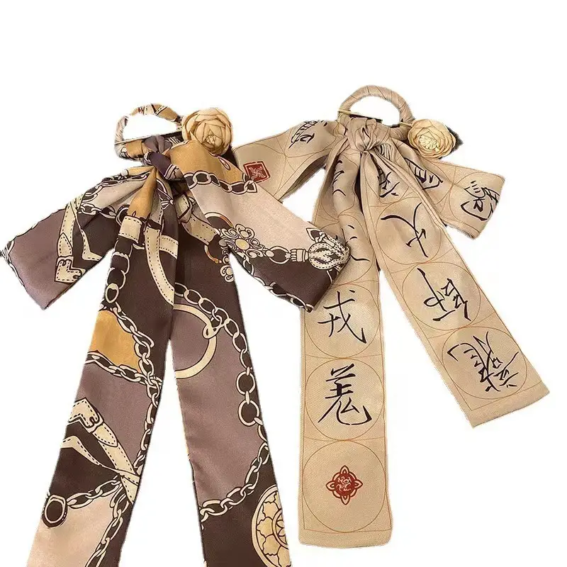 Thousand-character Hairpin Ribbon Tie Hair Band Back Pressure Simple Ancient Style Female Bow Modern Hanfu Headdress Updo Hairpin - Image 17