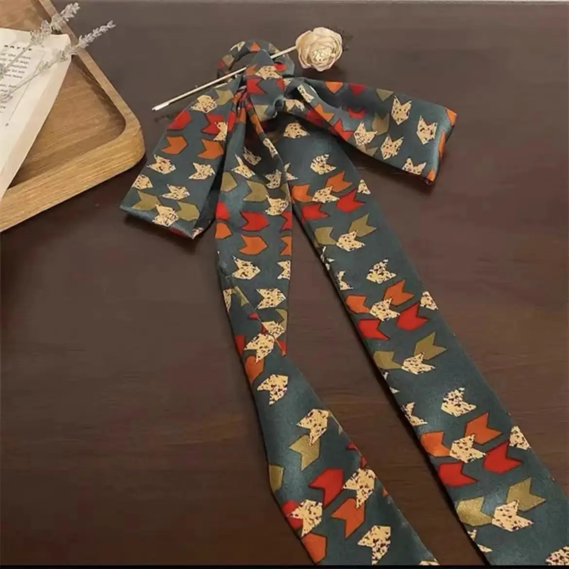 Thousand-character Hairpin Ribbon Tie Hair Band Back Pressure Simple Ancient Style Female Bow Modern Hanfu Headdress Updo Hairpin - Image 8
