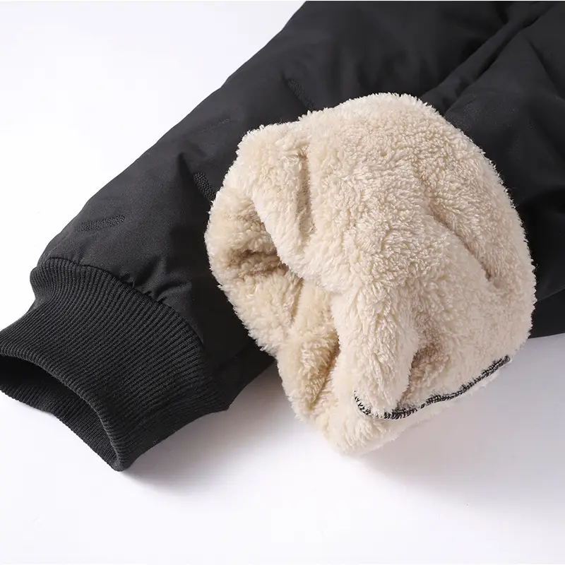 Warm Cotton Pants Plus Size Loose Fleece Lined - Image 8