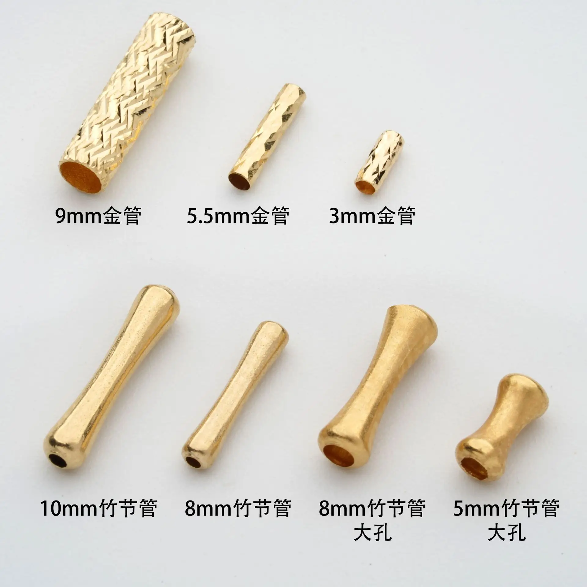 18K Gold Braided Tube Accessories Set — feature 2