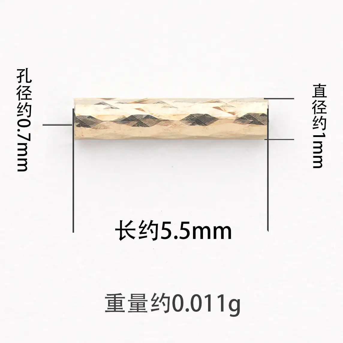 18K Gold Braided Tube Accessories Set - Image 3