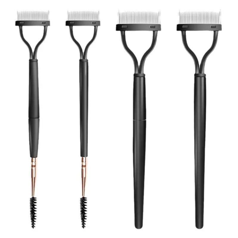 Pink Eyelash Curler Comb with Curling Brush - Image 16