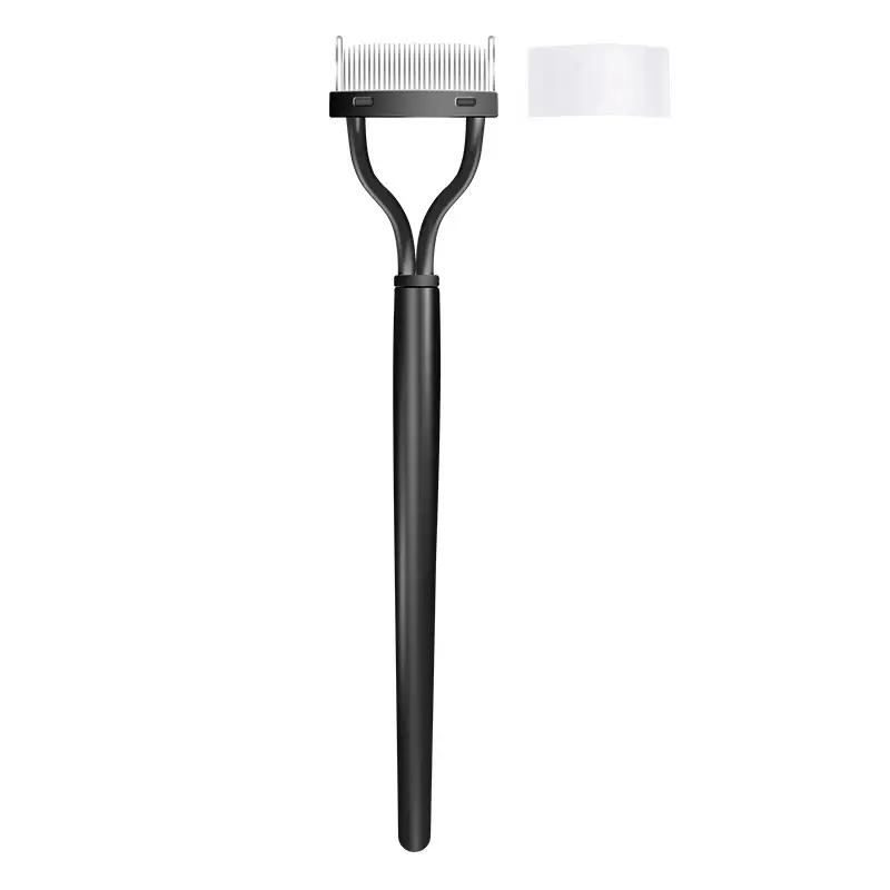 Pink Eyelash Curler Comb with Curling Brush - Image 3