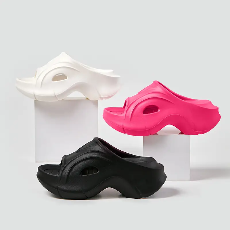 Women's Black Thick Sandals 2023 Summer Outdoor