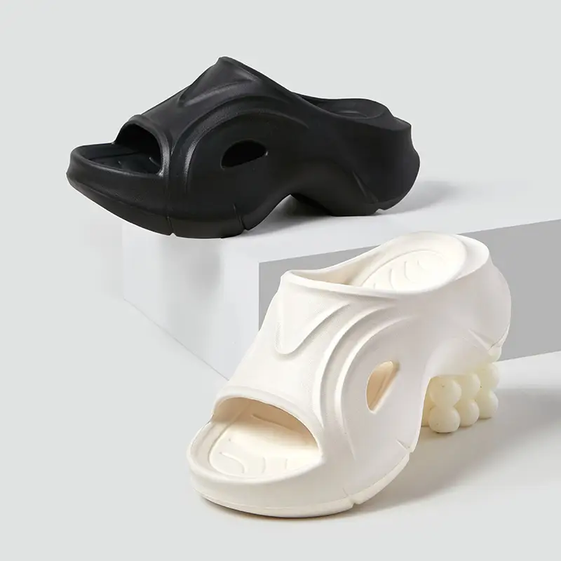 Women's Black Thick Sandals 2023 Summer Outdoor