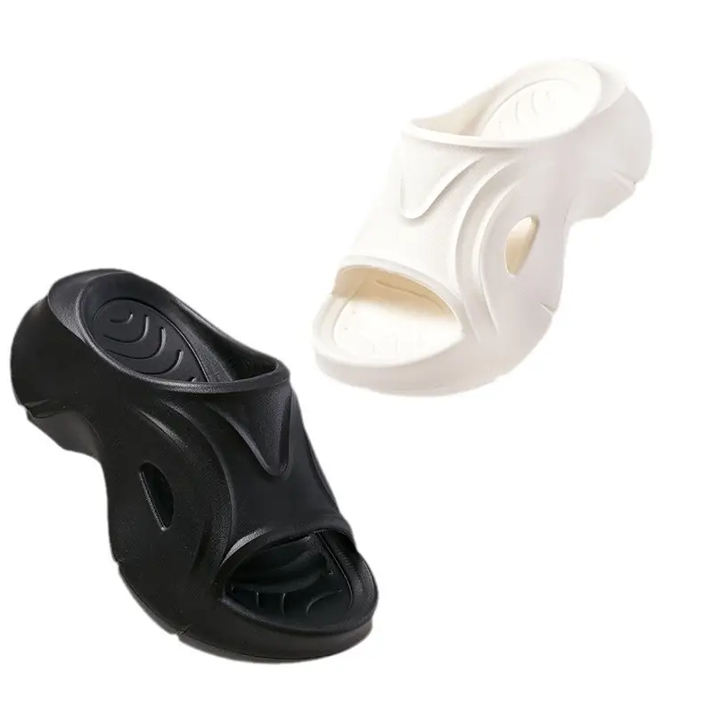 Women's Black Thick Sandals 2023 Summer Outdoor