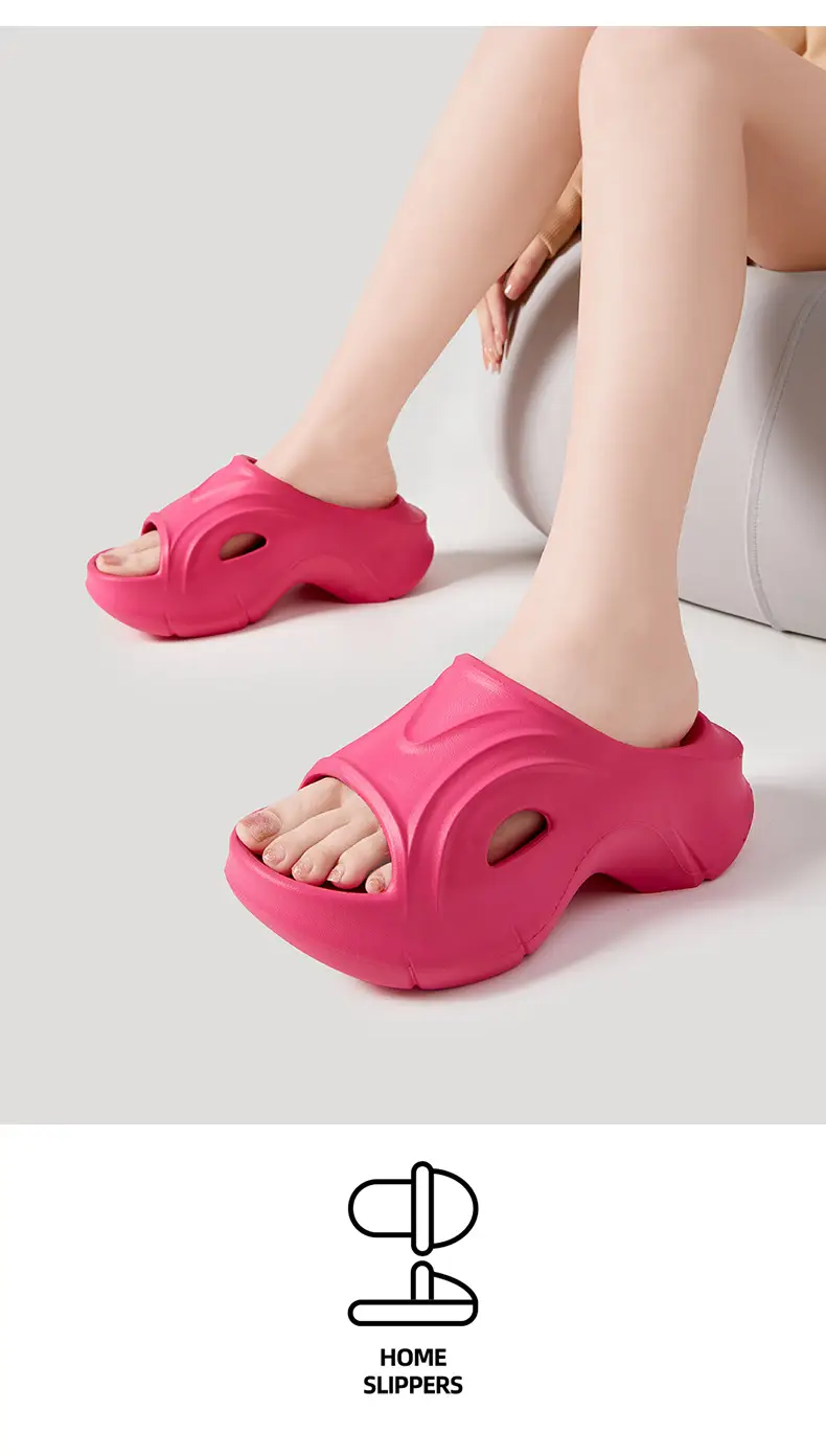Women's Black Thick Sandals 2023 Summer Outdoor — feature 17