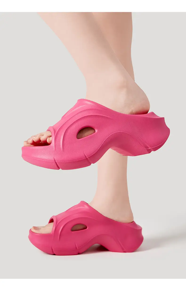 Women's Black Thick Sandals 2023 Summer Outdoor — feature 5