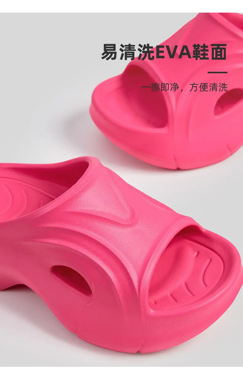 Women's Black Thick Sandals 2023 Summer Outdoor — feature 9