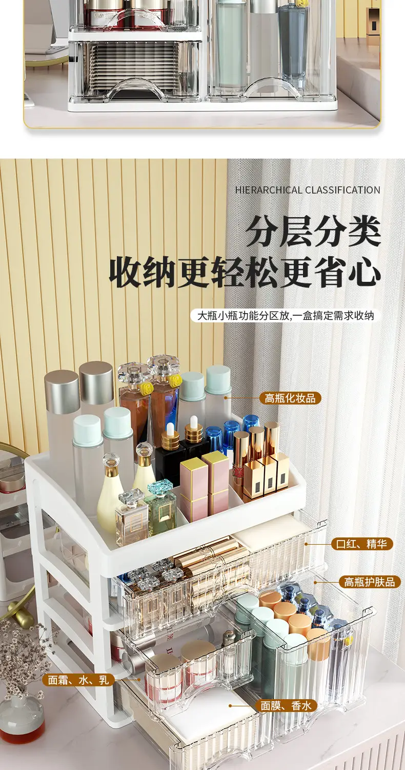White 4-Tier Makeup & Cosmetics Storage Rack — feature 9