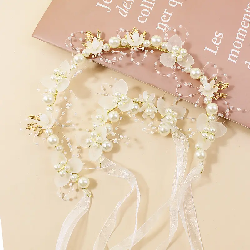 Children's Pearl Flower Hairband for Girls - Image 20