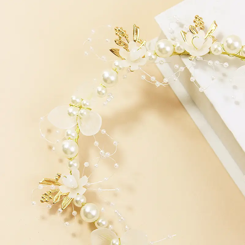 Children's Pearl Flower Hairband for Girls — feature 10