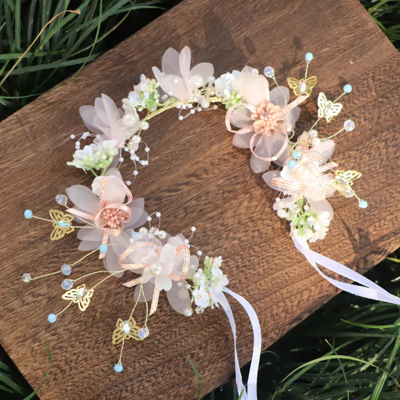 Children's Pearl Flower Hairband for Girls - Image 11