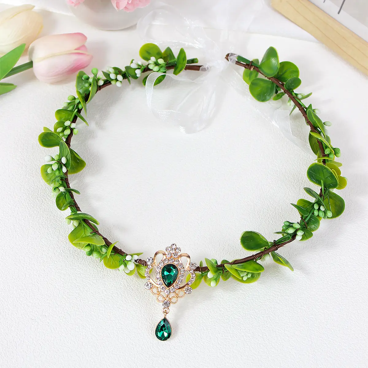 Children's Pearl Flower Hairband for Girls - Image 14
