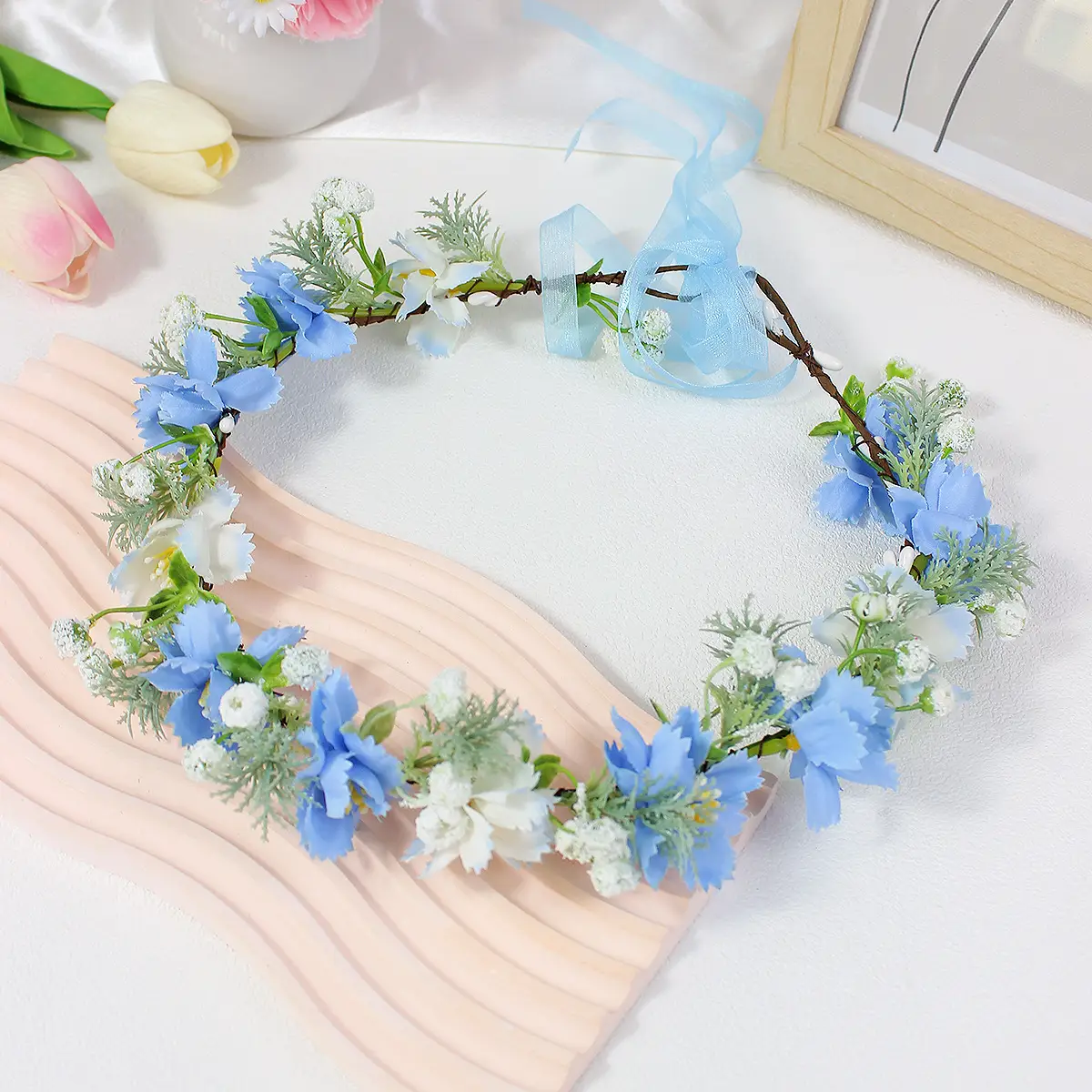 Children's Pearl Flower Hairband for Girls - Image 18