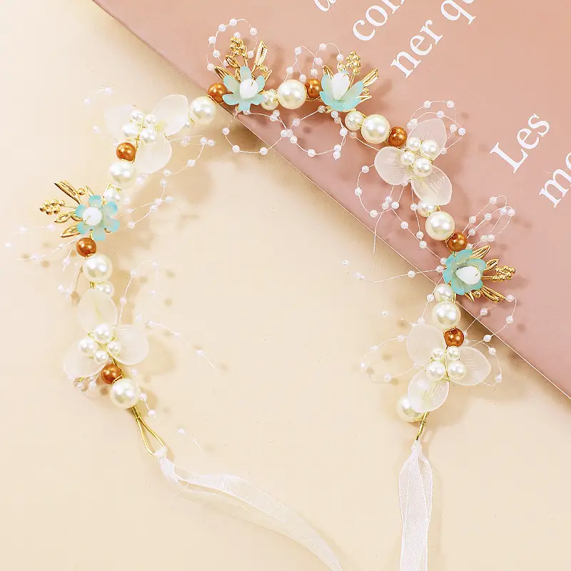 Children's Pearl Flower Hairband for Girls - Image 3