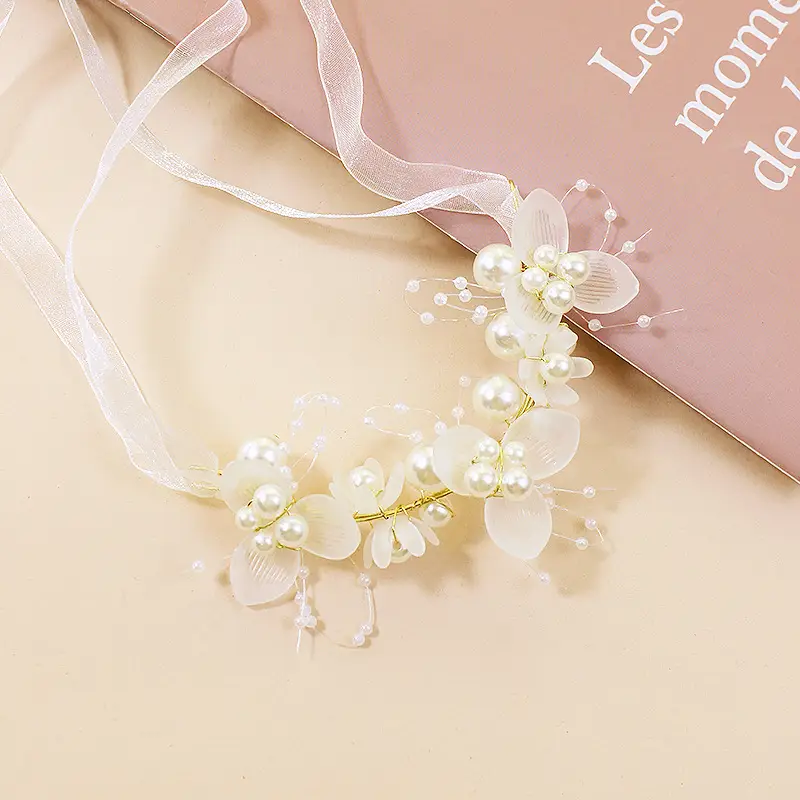 Children's Pearl Flower Hairband for Girls - Image 4