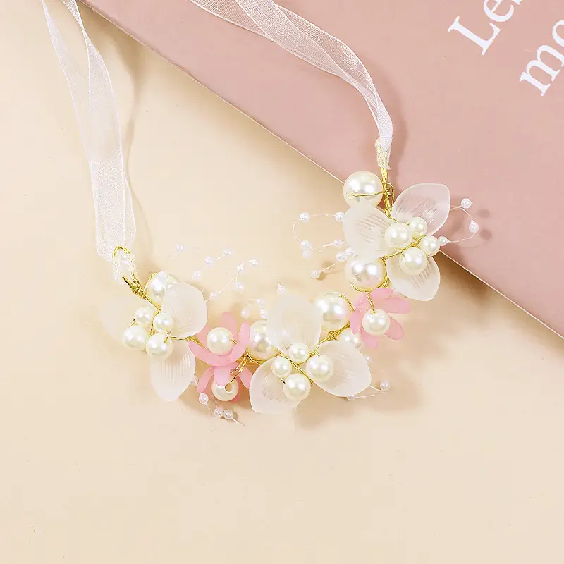 Children's Pearl Flower Hairband for Girls - Image 5